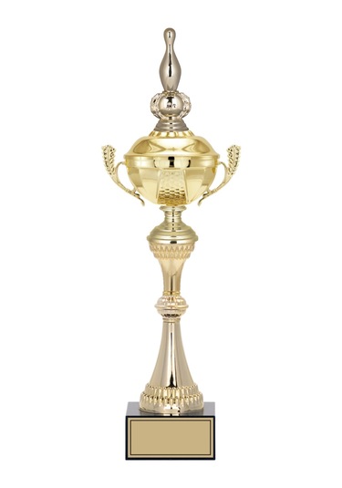 Odak Kupa - Figürlü Kupalar - Bowling / Labut Figürlü Kupalar Fg-062 A - 48 Cm Altın - Beyaz