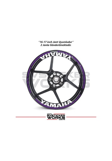 Yamaha Yazılı Jant Sticker Dış Ve İç Set Sticker Jant Şeridi