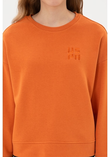 U.S. Polo Assn. Kadın Bakır Bisiklet Yaka Basic Sweatshırt 50313565-VR182