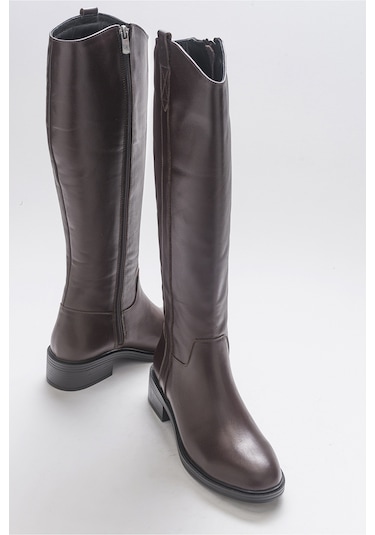 Luvishoes Acro Kahve Cilt Hakiki Deri Kadın Çizme Kahverengi