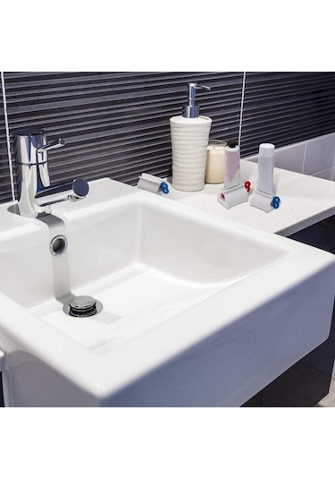 Kırmızı Diş Macunu Sıkacağı Artefakt Sıkacağı Klip Ev Diş Macunu Tutucu Banyo Aksesuarları 1 Pcs