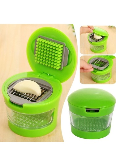 Maoyaya Manuel Sarımsak Presi Kıyıcı, Paslanmaz Çelik, Çok Renkli, Pres Tipi Çok Renkli