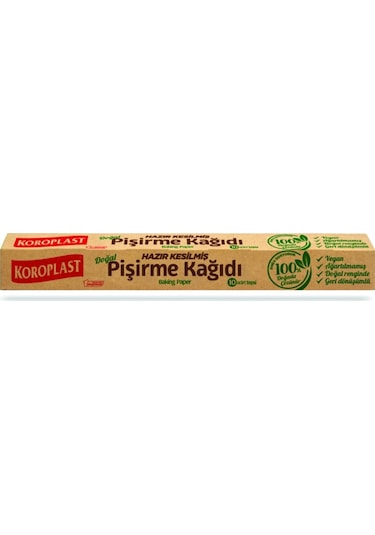 Hazır Kesilmiş Doğal Pişirme Kağıdı 10'lu