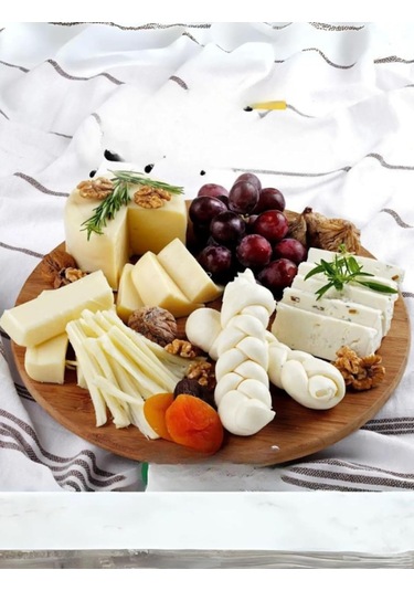 Busstier Bambu 360 Dönen Lüx Servis Ve Sunum Tabağı 30 Cm Pizza Ve Meze Tabağı Bambu