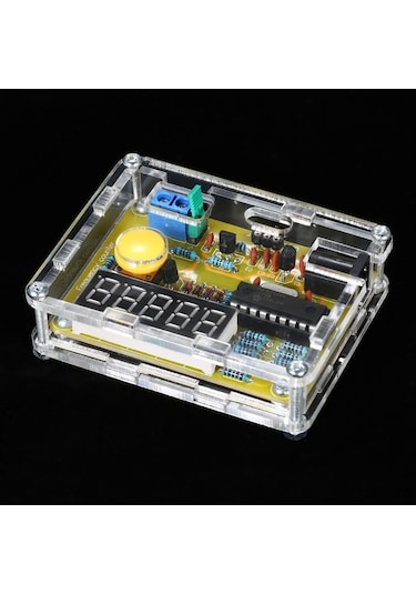 Moly 1hz-50mhz Frekans Ölçer Seti - Usb/9v Batarya Beslemeli - Transparan Kasa Siyah Siyah