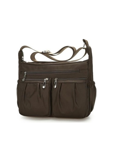 Ganzhoushop Yeni Tasarımcı Su Red Omuz Naylon Moda Messenger Kadınlar İçin Geçirmez Fermuarlı Çapraz Çantaları Çantalar Çanta Çanta Bayan Pq Kırmızı