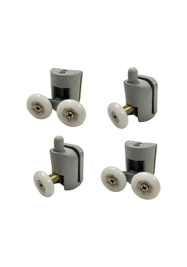 Duşakabin Tekerleği Rulman 4 Lü Set Gri Teker Çapı 22 Mm Gri