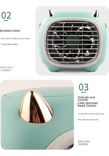 Masaüstü Küçük Fan Sessiz Ofis Masası Elektrikli Fan Öğrenci Hava Soğutmalı, C C94frf Sarı