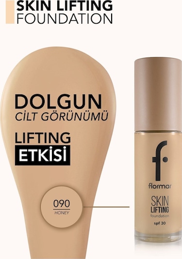 Flormar Skin Lifting SPF'li Anti-Aging Fondöten 090 Honey