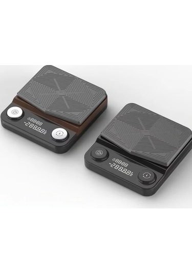 Oldfriend Siyah 3kg Dijital Kahve Terazisi Zamanlayıcılı Usb Şarj Led Tare Mutfak Ölçek Siyah