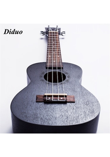 Masif Maun Ağacı Siyah Renk Karma Markalı Concert Boy Ukulele