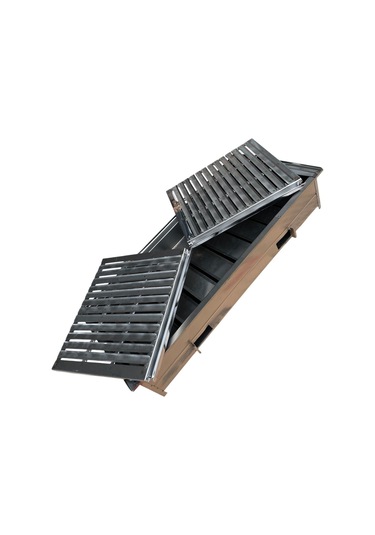 Paslanmaz Kömürlü Mangal 40 X 90 Cm Masaüstü Gri