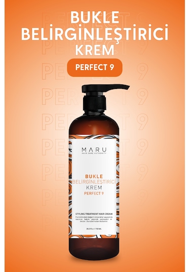 Maru Kıvırcık Saçlar İçin Bukle Belirginleştirici Kremi 750 Ml