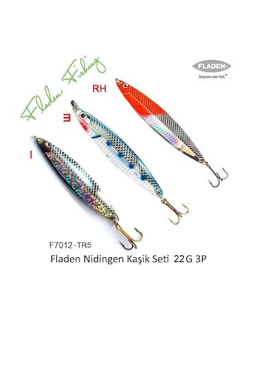 Fladen Nidingen 22gr Tr5 3 Adet Kaşık Seti