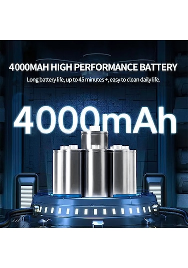 Cbtx Suıtu St-6645 Yüksek Güçlü Araba Ev El Süpürgesi Kablosuz Şarj Edilebilir Abs Elektrikli Süpürge - Siyah