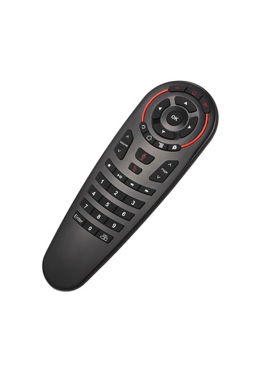 Vkemall 2.4ghz Kablosuz Gyro Kumanda, Ses Kontrol Ve Ir Öğrenme Özelliği, 34 Tuşlu, Android Tv Kutusu/bilgisayar/uyarlanabilir Tv Uyumlu Pil Dahil Değil