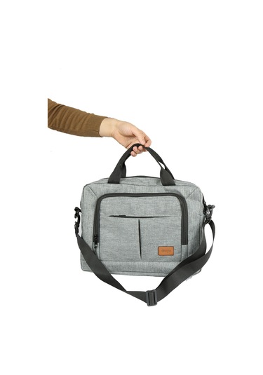 Woys Bags 15.6" Gri Evrak Bilgisayar Notebook Laptop Çantası
