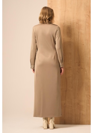 Ftz Women Kadın Safir Elbise Beige 31261 Beige