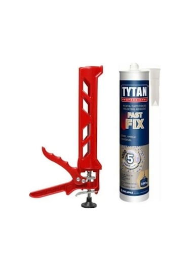 Tytan Fast Fıx Korniş Yapıştırıcı Montaj Silikonu Beyaz 290 Ml +pls Tabancalı