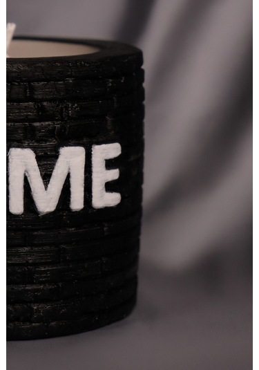 Dekoratif Kokulu Mum Home Siyah Home