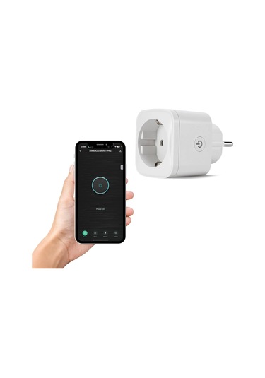 Led Wi-fi Akıllı Priz Uzaktan Telefonla Kontrol Edilebilir 16 Amper Beyaz Tuya, Google Asistant, Amazon Alexa Uyumlu 1