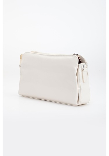 Kadın Portföy Cüzdan Çanta Ten Rugan 3 Bölmeli Uzun Kısa Askılı-3226 Ten Rugan Ten Rengi