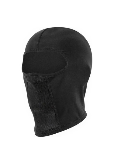 Xindoker Motosiklet Bisiklet Kullanıma Uygun Siyah Buz İpi Kafa Bandı - Güneşten Koruma, Teri Emici, Nemlendirici, Gözlük Delikli Seçenekli Siyah