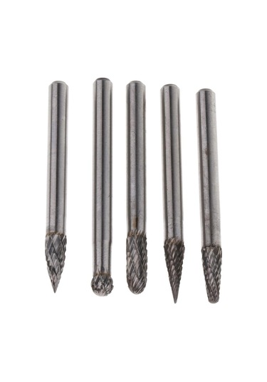 Suntek 10 Adet 1/4 "shank Çift Kesim Karbür Döner Çapak