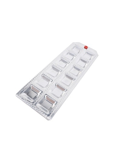 Konesam Alüminyum Alyazı 12 Delikli Kare Manti Kalıbı - Ev Ve Restoranlar İçin Pratik Pasta Ve Manti Yapım Aracı Diğer