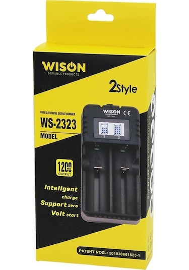 Wison Ws-2323 Pil Göstergeli 2 Li Pil Şarj Cihazı