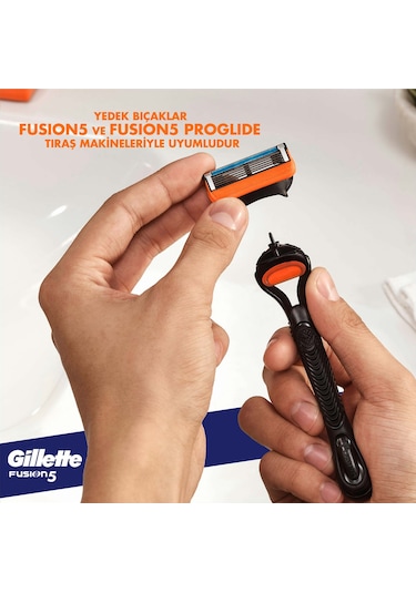 Gillette Fusion Yedek Tıraş Bıçağı Karton Paket 8'li