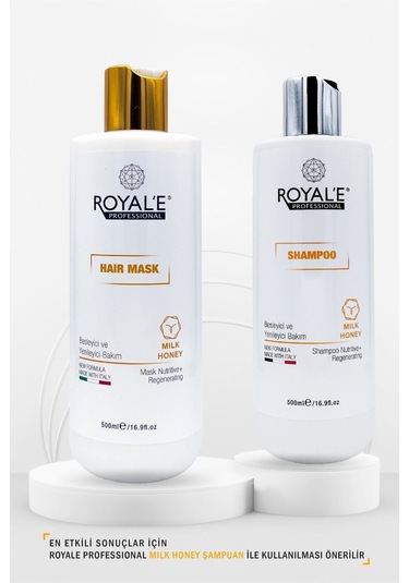 Royale Professional Milk Honey Besleyici ve Yenileyici Saç Maskesi 500 ML