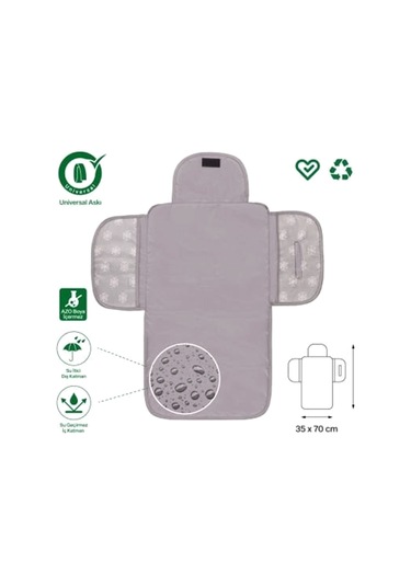 Been Fonksiyonel Bebek Bakım Matı Gri