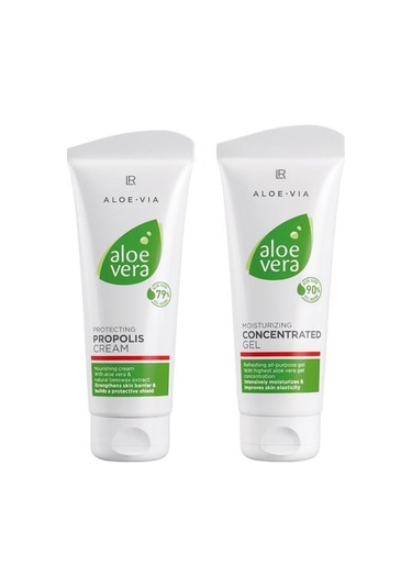 Lr Aloe Via Aloe Vera Propolis Krem 100 ML + Aloe Vera Konsantre Gel 100 ML