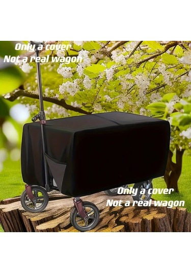 Gateesat Siyah Kamp Römorku Kılıfı - Dayanıklı Polyester Su Geçirmez Toz Geçirmez Seyahat Koruma