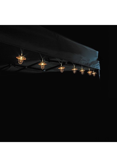 Shineyee Gül Altın Led Bakır Işık Zinciri 2 Metre 10 Ampul Sıcak Işık Vintage Stili