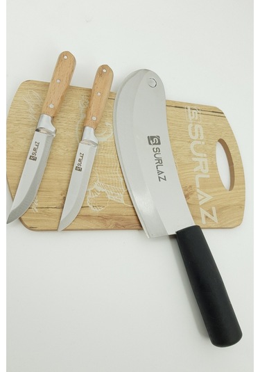 Sürmene Mutfak Bıçak Seti Soğan. Satırı. Pide Kesici