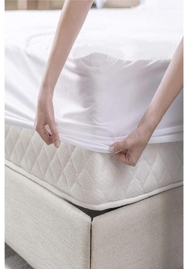 Evony Tek Kişilik 90x200+30 Cm Micro Fitted Alez Sıvı Geçirmez Beyaz