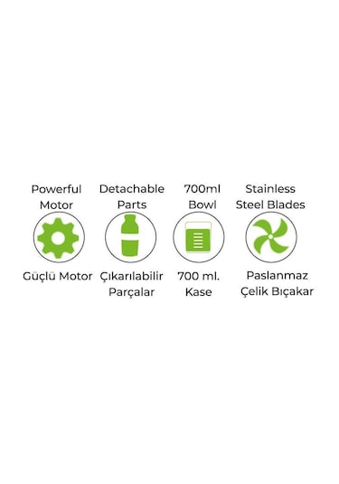 Alveon ALV-201 550 W 1000 ML Elektrikli Mutfak Rondosu