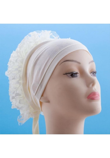 Fırfırlı Bone-krem N145 Çok Renkli