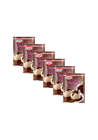 Dr. Oetker Bitter Çikolatalı Sos 122 Gr X 6 Adet