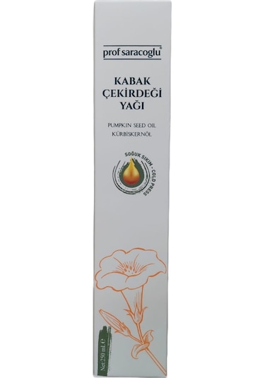 Prof Saracoglu Soğuk Sıkım Kabak Çekirdeği Yağı 250 ML