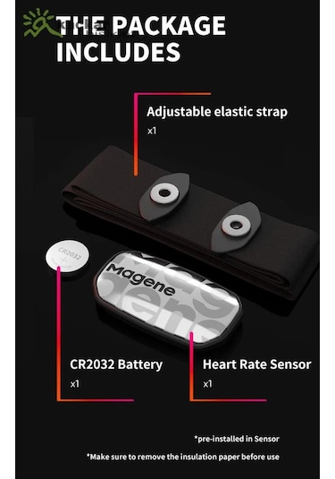 Magene H603 Göğüs Nabız Bandı Beyaz