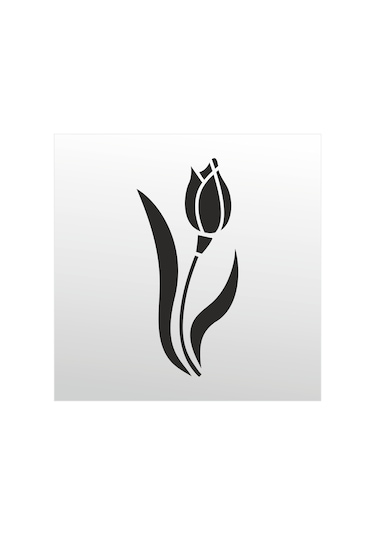 Folyo Sticker Lale Adkpquy772 70cm Uzunluk Siyah