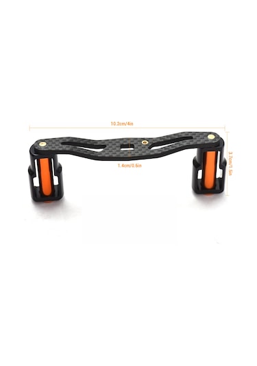 Yuntech01 Karbon Fiber Olta Makinesi Kolu - 8x5mm İç Çap, 10.5cm Uzunluk, Turuncu Renk, Kolay Kurulum, Çeşitli Markalara Uyumlu