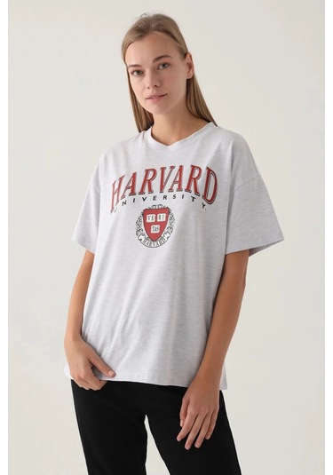 Harvard Kadın Tek Üst - Kar Melanj
