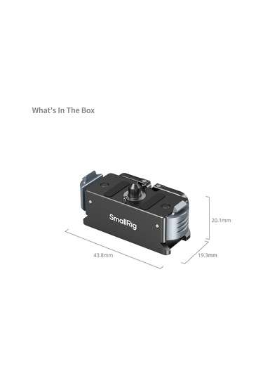 Smallrig 5437 Gopro Hero Black 13 İçin Hızlı Çıkarma Adaptör Montajı