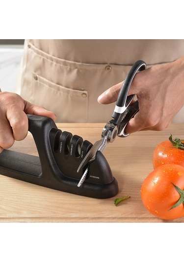 Wondernest Mutfak Makası Lichen Hızlı Bileme, 4 Aşamalı Hc, Çok Amaçlı