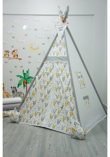 Kızıldereli Çocuk Oyun Çadırı Sabitlenebilir Büyük Boy Elit Serisi Sarı Koyunlu