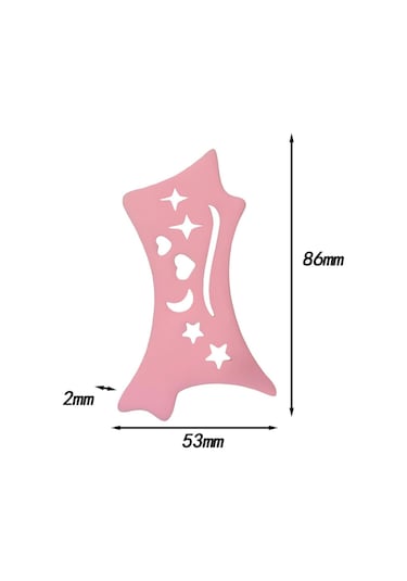 Suntek Lady Pink Için Eyeliner Stencil Çok Amaçlı Pembe